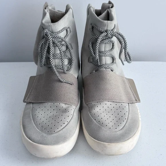 Adidas Yeezy 750 Boost High Top Sneakers 12 Gray Brown Kanye West Suede Boots - Picture 4 of 16